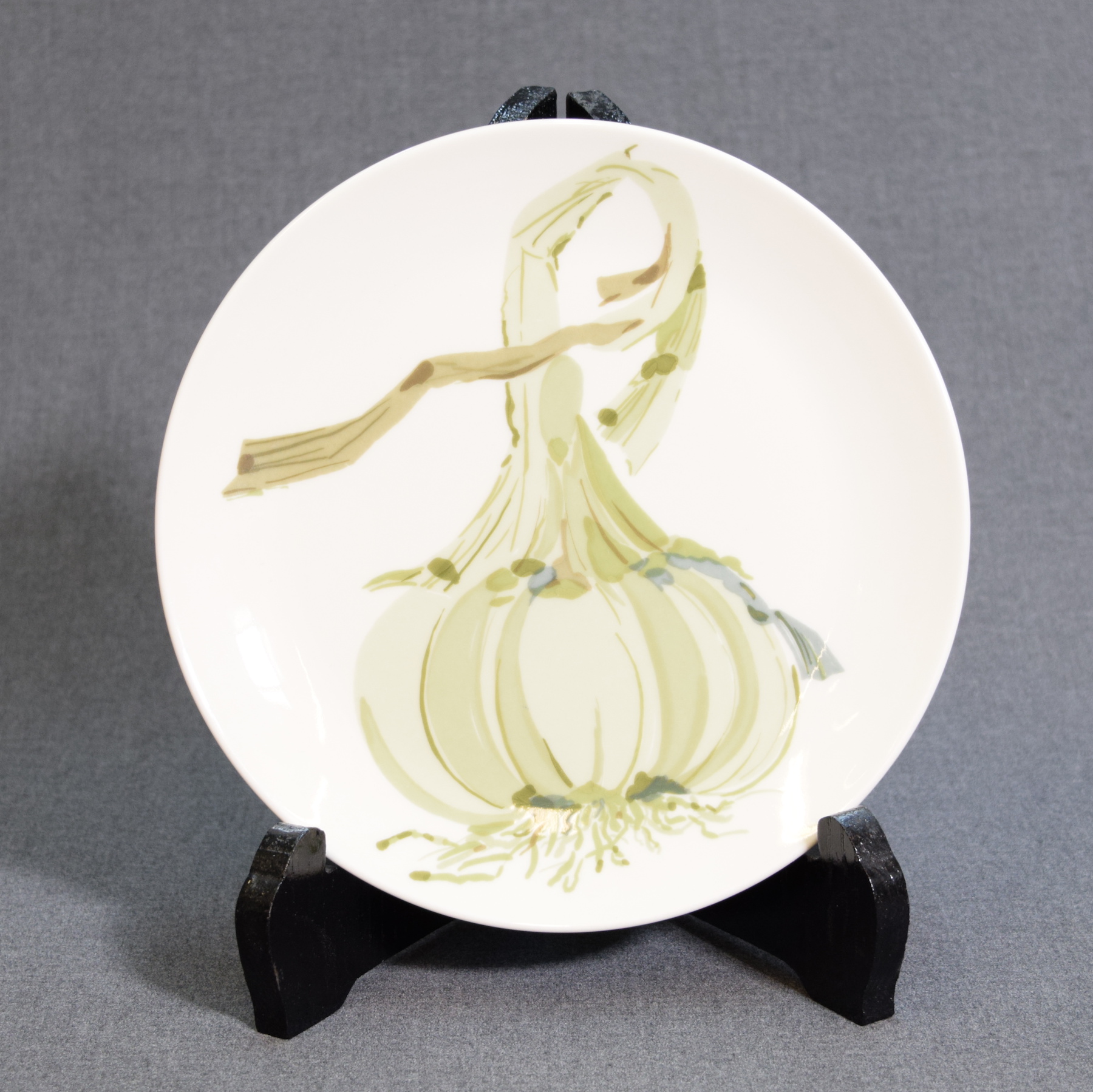 Arabia Valkosipuli seinälautanen